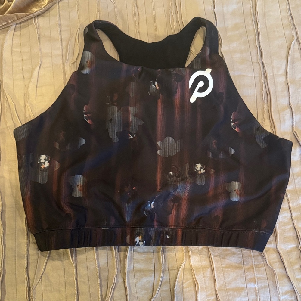 Peloton Women's Dark Floral Sports Bra